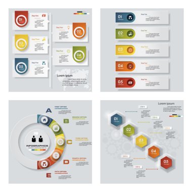 renkli sunu şablonları. Vektör arka plan. 