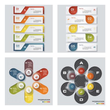 renkli sunu şablonları. Vektör arka plan.