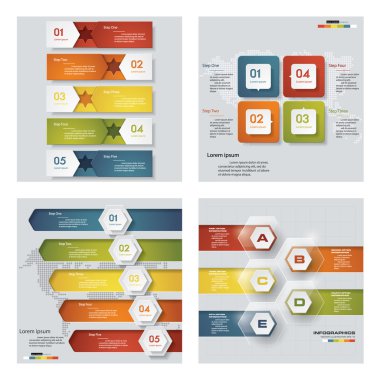 renkli sunu şablonları. Vektör arka plan.