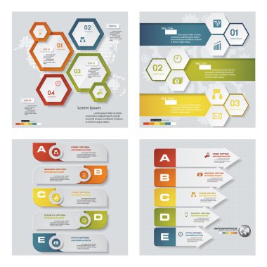 renkli sunu şablonları. Vektör arka plan.