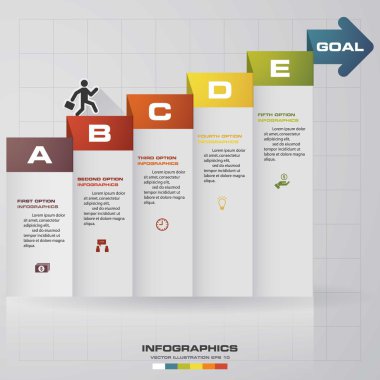 Infographic tasarım şablonu ve pazarlama simgeler,