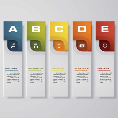 Tasarım temiz sayı afiş şablonu. Vektör.