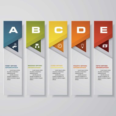 Tasarım temiz sayı afiş şablonu. Vektör.