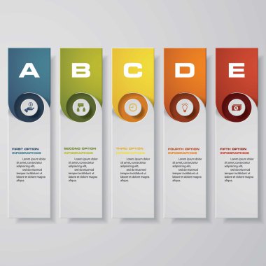 Tasarım temiz sayı afiş şablonu. Vektör.