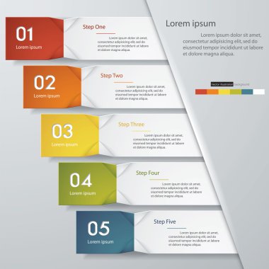 Tasarım temiz sayı afiş şablonu. Vektör.