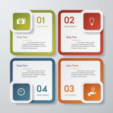 Tasarım temiz sayı afiş şablonu. Vektör.