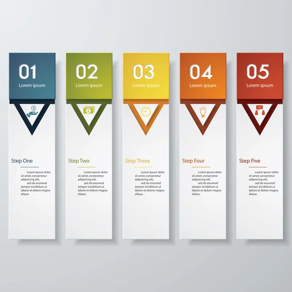 Designmall ren antal banners vektor. — Stock vektor