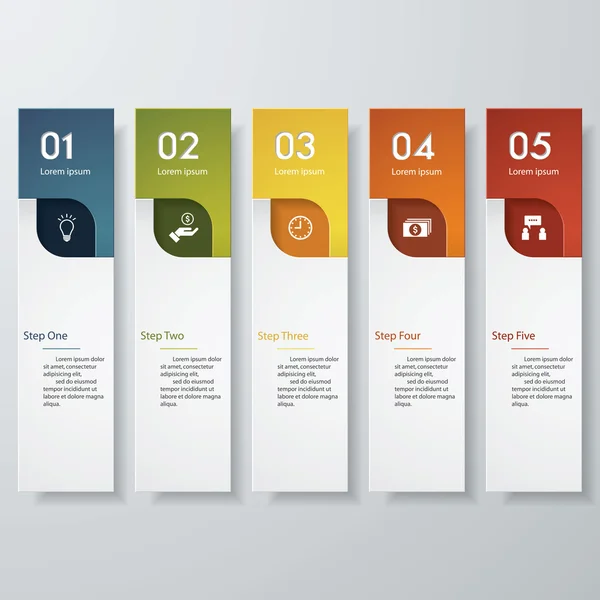 Designmall ren antal banners vektor. — Stock vektor