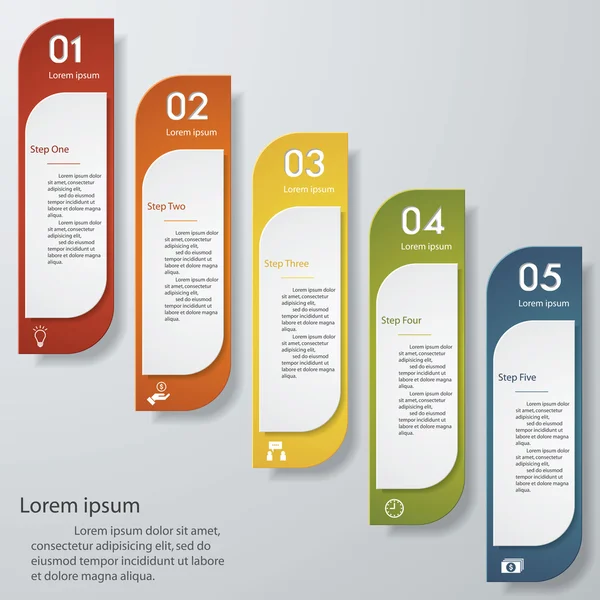 Ontwerpsjabloon schoon aantal banners. Vector. — Stockvector