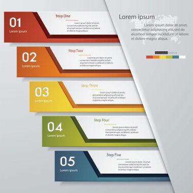 Tasarım temiz sayı afiş şablonu. Vektör.