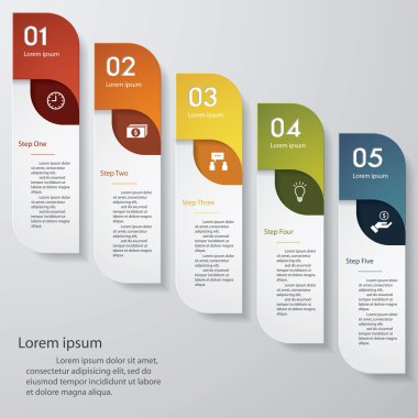 Tasarım temiz sayı afiş şablonu. Vektör.