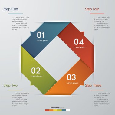 Tasarım temiz sayı afiş şablonu. Vektör.