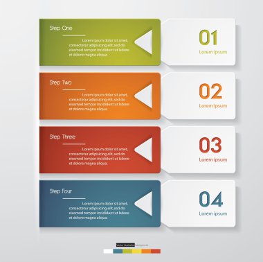 Tasarım temiz sayı afiş şablonu. Vektör.