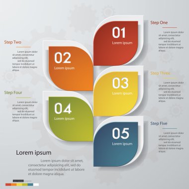 Tasarım temiz sayı afiş şablonu. Vektör.