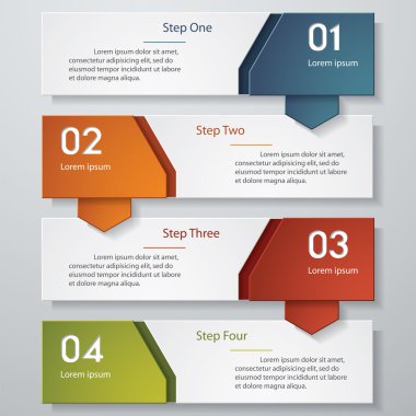 Tasarım temiz sayı afiş şablonu. Vektör.