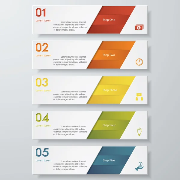 Ontwerpsjabloon schoon aantal banners. Vector. — Stockvector