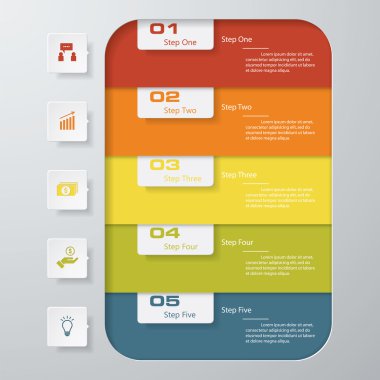Tasarım temiz sayı afiş şablonu. Vektör.