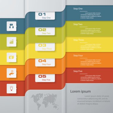 Tasarım temiz sayı afiş şablonu. Vektör.