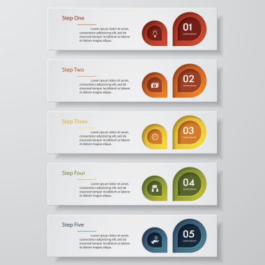 Tasarım temiz sayı afiş şablonu. Vektör.