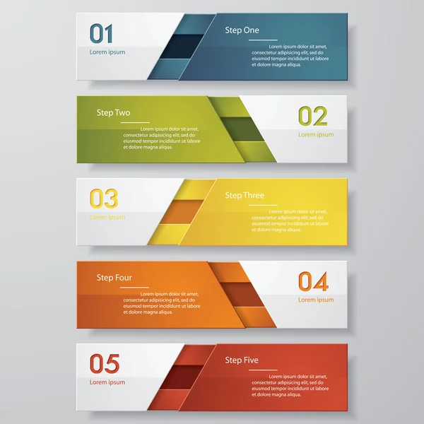 Ontwerpsjabloon schoon aantal banners. Vector. — Stockvector