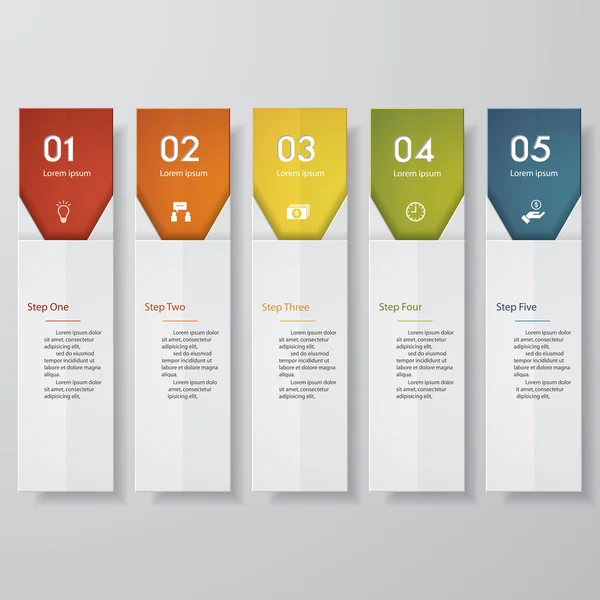 Ren antal banners designmall. Vektor. — Stock vektor