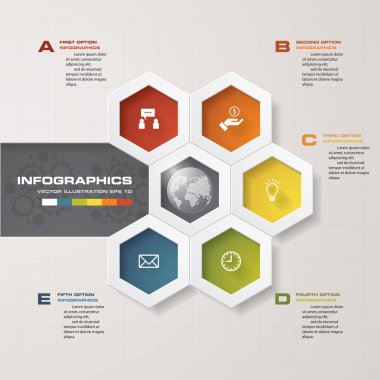 Tasarım temiz sayı afiş şablonu. Vektör.