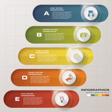 Tasarım temiz sayı afiş şablonu. Vektör.