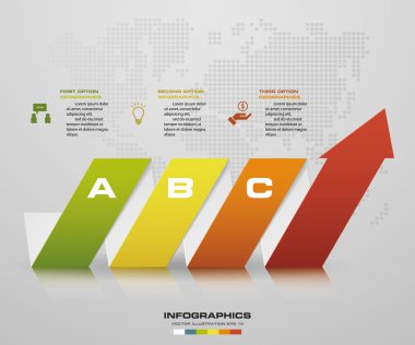 3 adımda. Ok numara afiş şablon