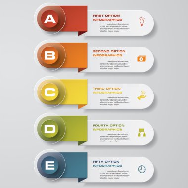 Temiz sayı pankartları şablon / grafik veya web sitesi düzeni tasarla. Vektör.