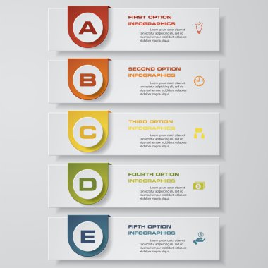 Temiz sayı afiş templatet tasarım. Vektör.