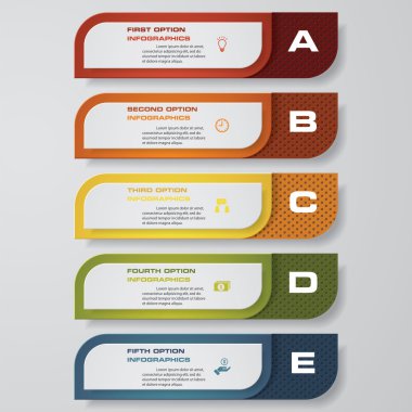 Temiz sayı afiş templatet tasarım. Vektör.