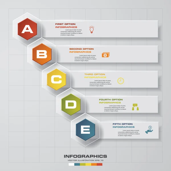 Diseño de banners de número limpio plantilla / gráfico o diseño del sitio web . — Archivo Imágenes Vectoriales