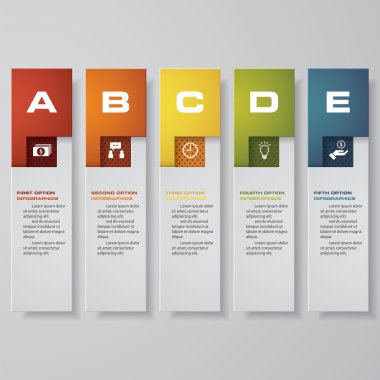 Design clean number banners template/. Vector.