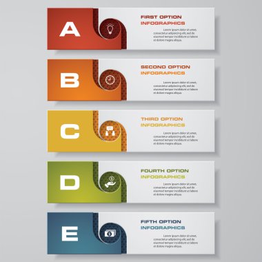 Tasarım temiz sayı afiş şablonu. Vektör.