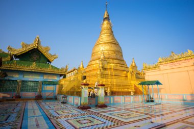 Soon Oo Ponya Shin Pagoda , Sagaing, Mandalay , Myanmar. clipart