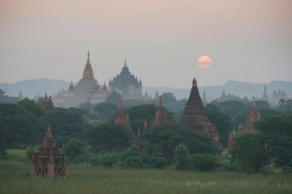Bagan(Pagan) düz, Mandalay, Myanmar. — Stok fotoğraf