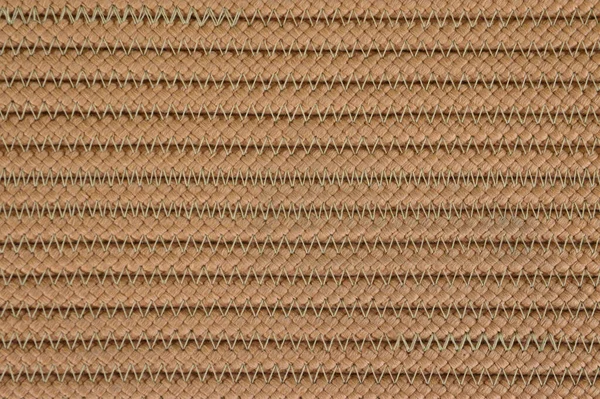 Texture Tessuto Marrone Fibra Tessile Come Sfondo Tappetino Strutturato — Foto Stock