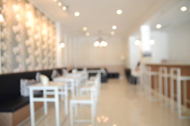 Çalışma zemin konseptinde tasarım için soyut bulanık arka plan ya da odaksız kafe ya da kahve dükkanı.