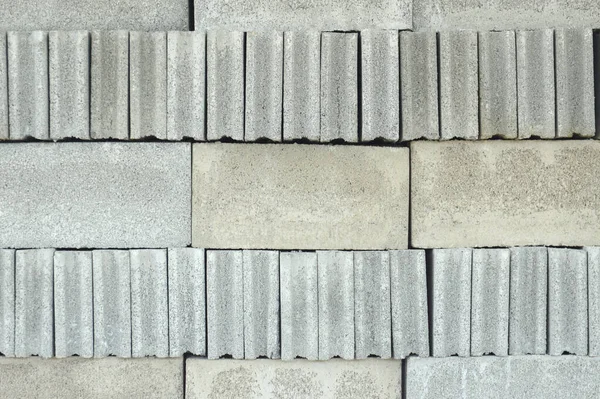 Сірий Цементний Шлакоблок Цегляна Купа Безшовного Фону — стокове фото