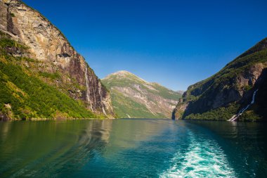 Geiranger fjord . Norway clipart