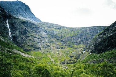 Trollstigen yüksekliği görünümünden