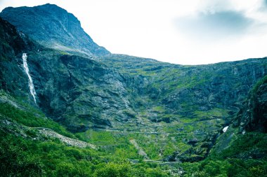 Trollstigen yüksekliği görünümünden