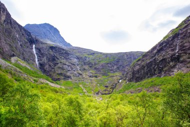 Trollstigen yüksekliği görünümünden