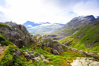 Trollstigen yüksekliği görünümünden