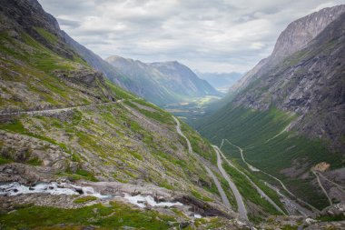 Trollstigen yüksekliği görünümünden