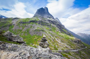 Trollstigen yüksekliği görünümünden