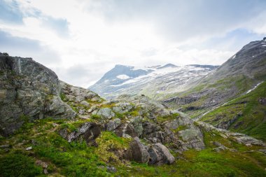 Trollstigen yüksekliği görünümünden