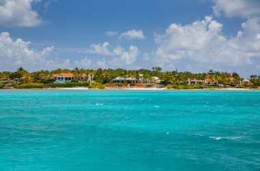 Antigua sahil, Karayip Denizi güzel görünüm