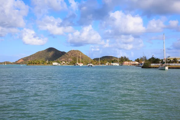 Nice view of the coast of Antigua, The Caribbean sea — Stock Photo, Image