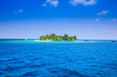 Soliter Island ve Bungalov Denize . 